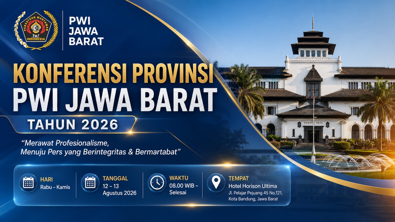 Jelang Konferensi SC dan OC PWI Jabar Gelar Sosialisasi Daring