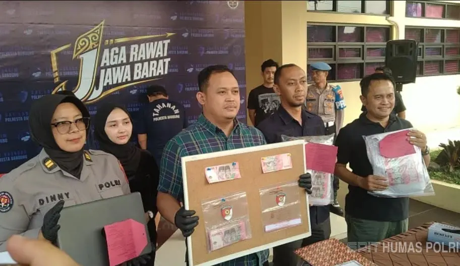 Polresta Bandung Bongkar Produksi Uang Palsu, Dua Terduga Pelaku Dibrangus